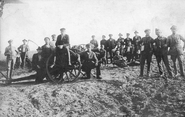 Artleria I Dywizji Powstańczej na froncie pod Górą Św. Anny === Artillery of the 1st Insurgent Division on the front under the Saint Anna Mountain